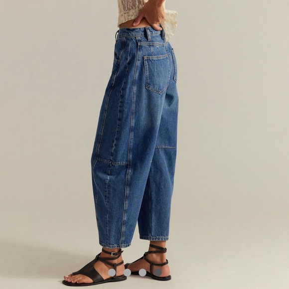 We The Free Crvy Venus High Rise Barrel Jeans - Picture 3 of 10